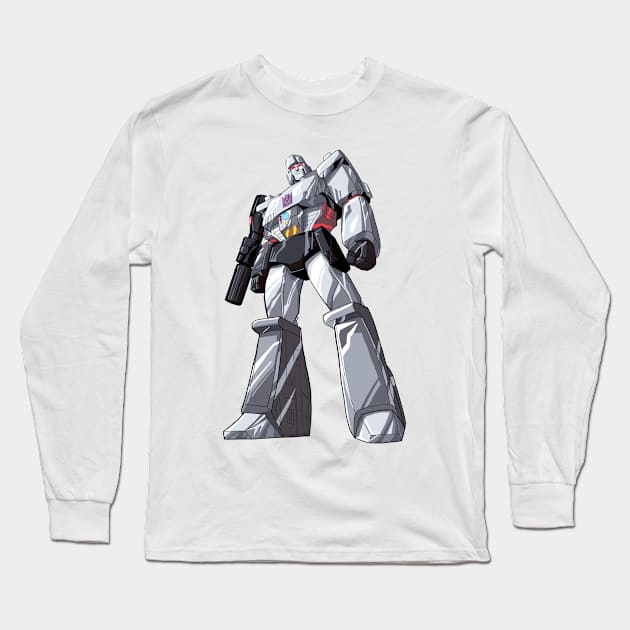 Mighty Megatron Long Sleeve T-Shirt by tabslabred
